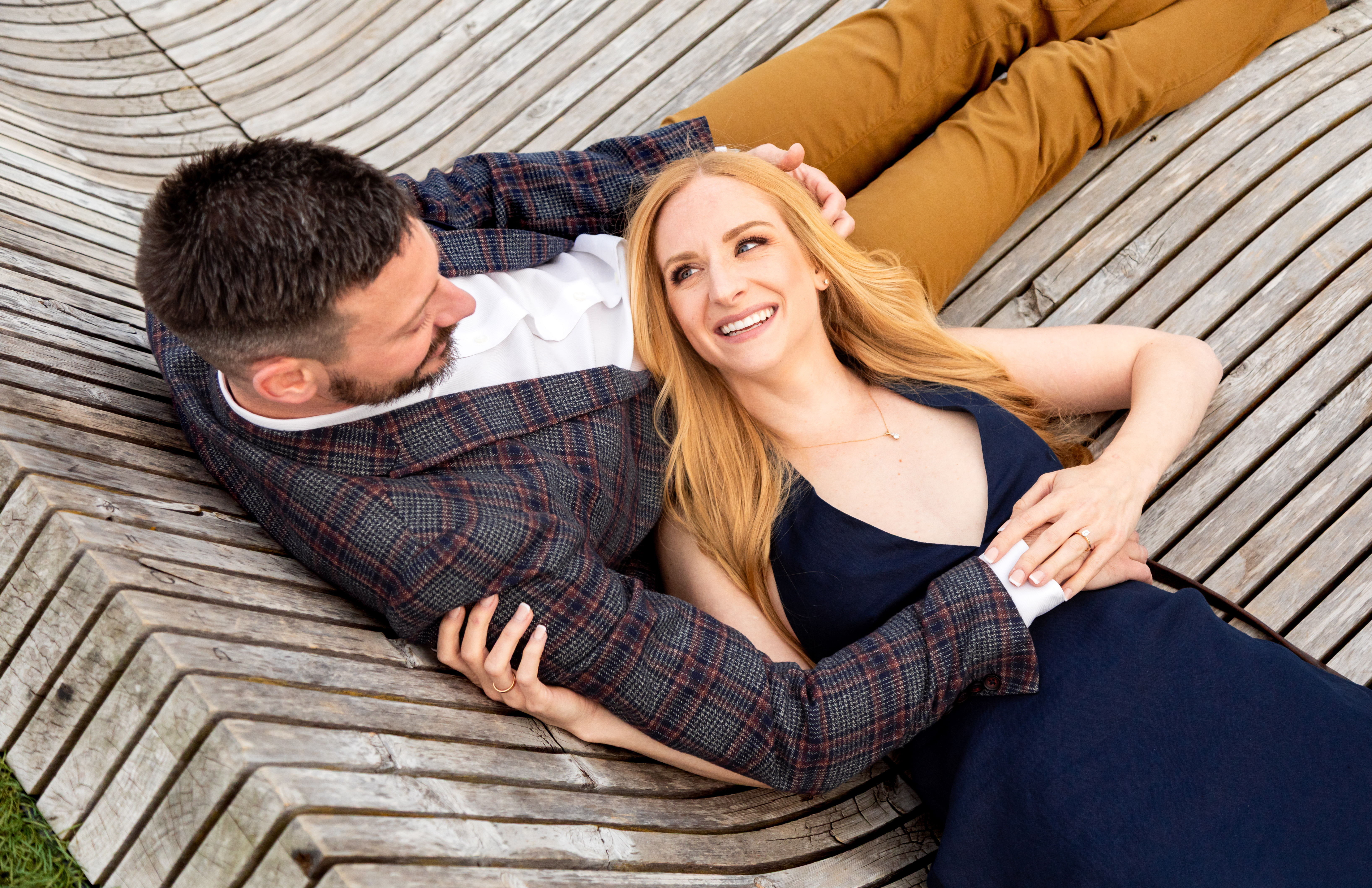 Lauren and Stephen relaxing together
